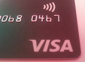 Karta płatnicza VISA; fot. własna